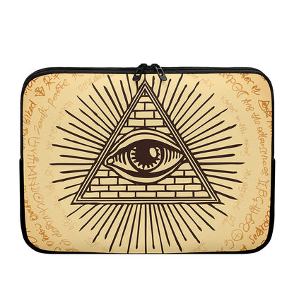 Illuminati Eye Print Laptop Sleeve