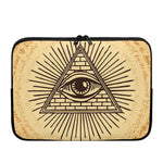 Illuminati Eye Print Laptop Sleeve