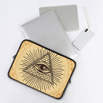 Illuminati Eye Print Laptop Sleeve