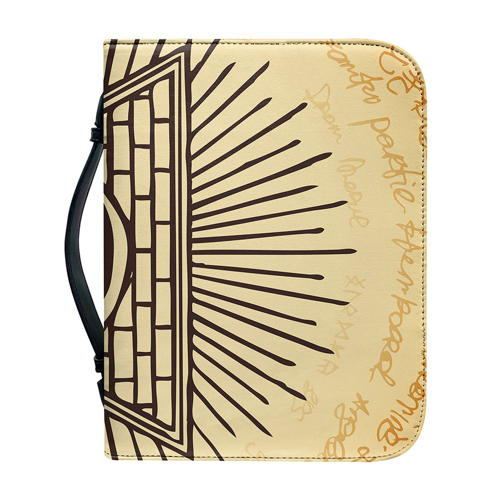 Illuminati Eye Print Leather Bible Cover