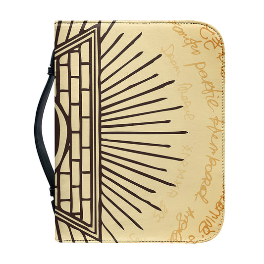Illuminati Eye Print Leather Bible Cover