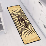 Illuminati Eye Print Long Kitchen Mat