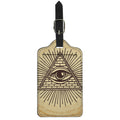 Illuminati Eye Print Luggage Tag