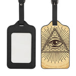 Illuminati Eye Print Luggage Tag