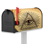 Illuminati Eye Print Mailbox Cover