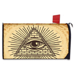Illuminati Eye Print Mailbox Cover