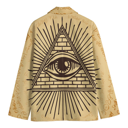 Illuminati Eye Print Men's Blazer
