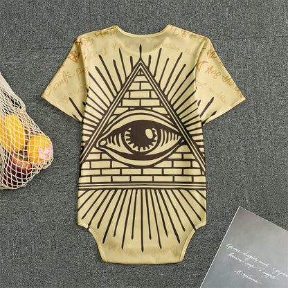 Illuminati Eye Print Men's Bodysuit