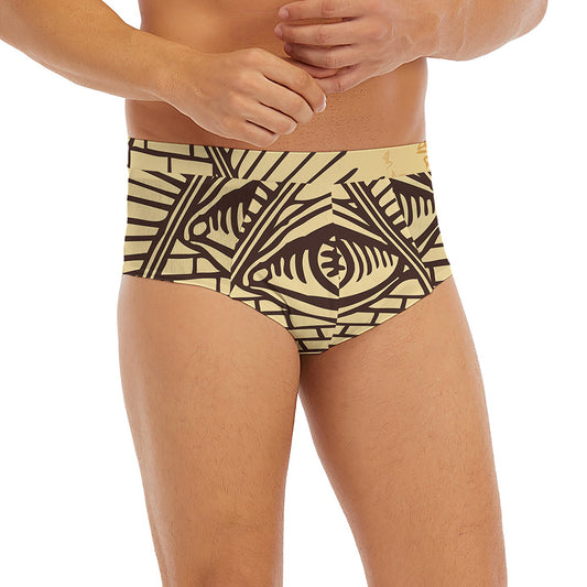 Illuminati Eye Print Men's Briefs