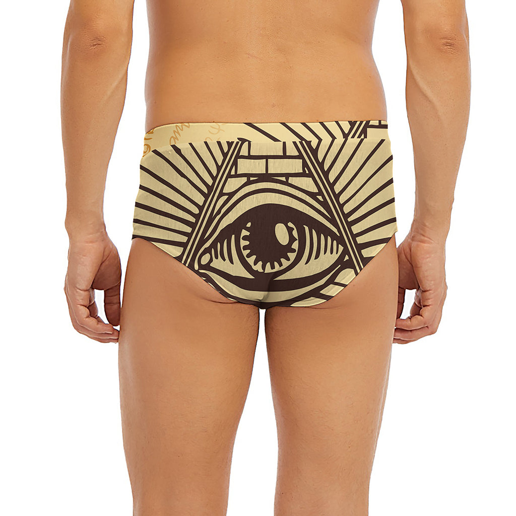 Illuminati Eye Print Men's Briefs