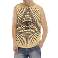 Illuminati Eye Print Men's Fitness Tank Top