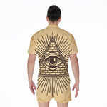 Illuminati Eye Print Men's Rompers