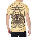 Illuminati Eye Print Men's Shirt