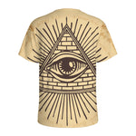 Illuminati Eye Print Men's Sports T-Shirt