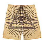 Illuminati Eye Print Men's Swim Trunks