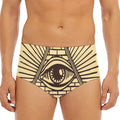 Illuminati Eye Print Men's Triangle Swim Briefs