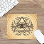 Illuminati Eye Print Mouse Pad