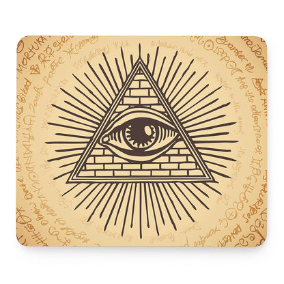 Illuminati Eye Print Mouse Pad