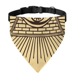Illuminati Eye Print Over The Collar Dog Bandana