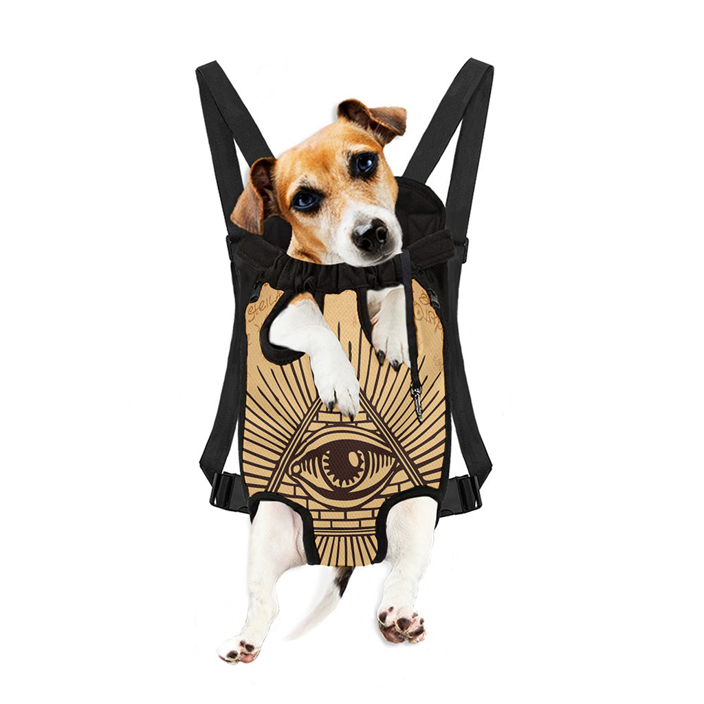 Illuminati Eye Print Pet Carrier Backpack