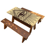 Illuminati Eye Print Picnic Table Cover