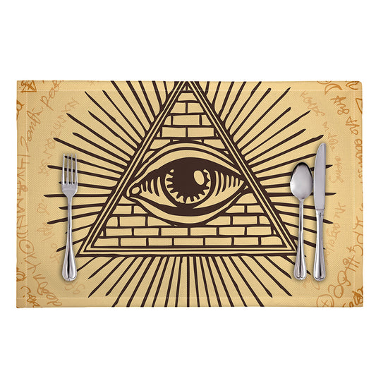 Illuminati Eye Print Placemat
