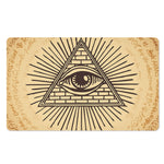 Illuminati Eye Print Polyester Doormat