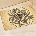 Illuminati Eye Print Polyester Doormat