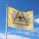 Illuminati Eye Print Polyester Flag
