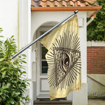 Illuminati Eye Print Polyester Flag