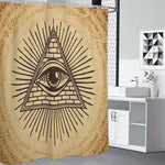 Illuminati Eye Print Premium Shower Curtain
