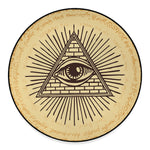 Illuminati Eye Print Round Floor Mat