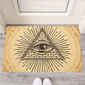Illuminati Eye Print Rubber Doormat