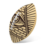 Illuminati Eye Print Rugby Ball