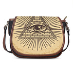 Illuminati Eye Print Saddle Bag