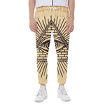 Illuminati Eye Print Scuba Joggers