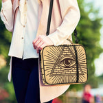 Illuminati Eye Print Shoulder Strap Bible Bag