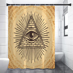 Illuminati Eye Print Shower Curtain
