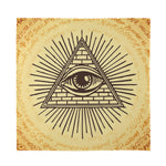 Illuminati Eye Print Silk Bandana