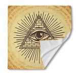 Illuminati Eye Print Silk Bandana