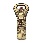 Illuminati Eye Print Single Neoprene Wine Tote