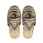 Illuminati Eye Print Slippers