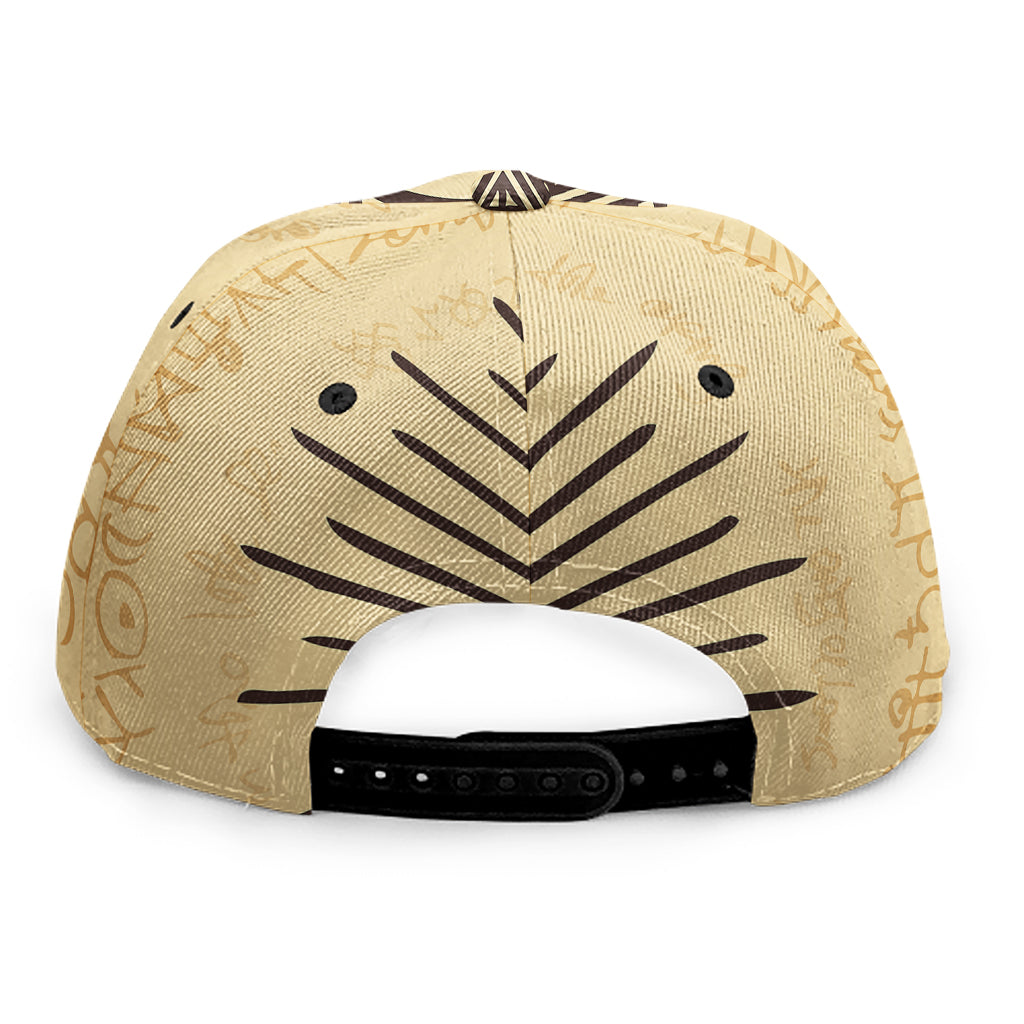 Illuminati Eye Print Snapback Cap
