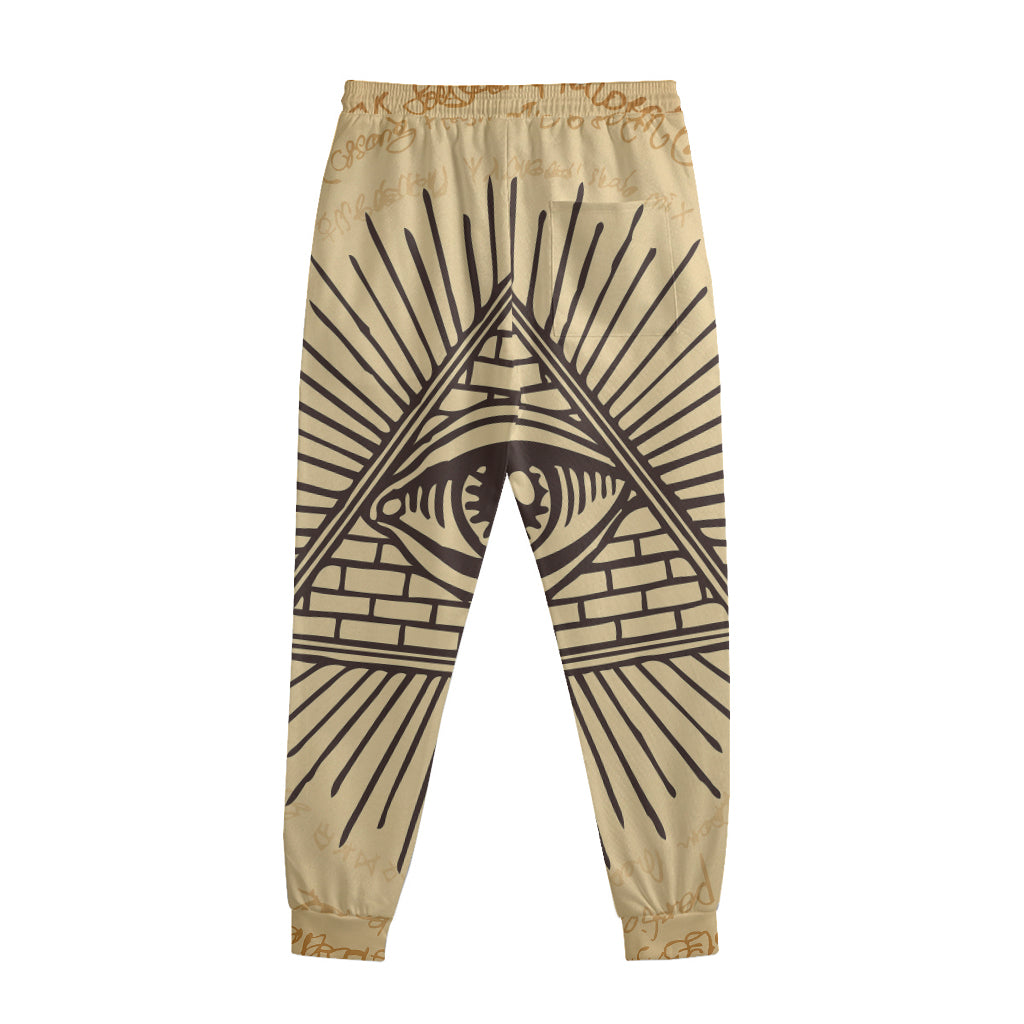 Illuminati Eye Print Sweatpants
