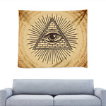 Illuminati Eye Print Tapestry
