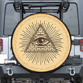 Illuminati Eye Print Tire Cover