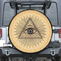 Illuminati Eye Print Tire Cover With Camera Hole