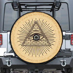 Illuminati Eye Print Tire Cover With Camera Hole