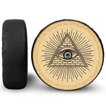 Illuminati Eye Print Tire Cover With Camera Hole