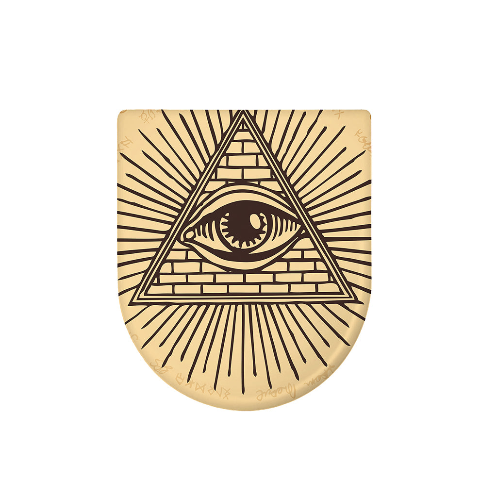 Illuminati Eye Print Toilet Lid Cover